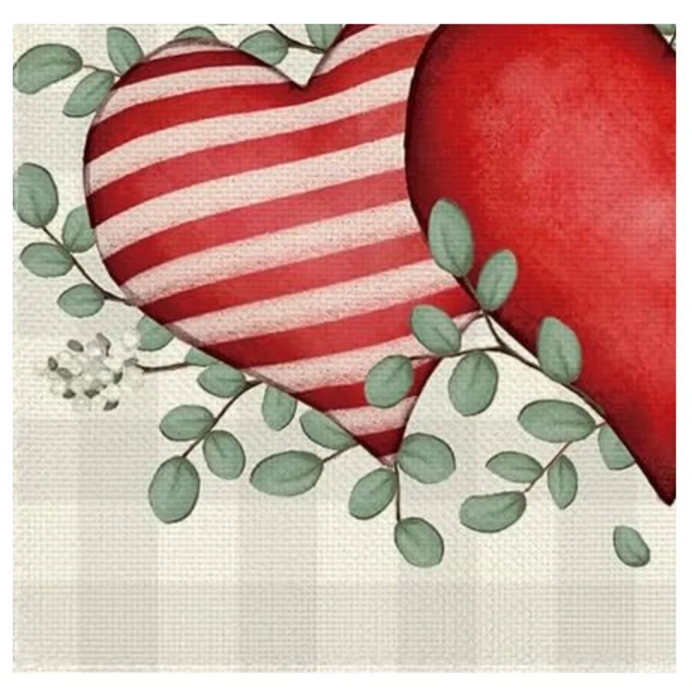 Farmhouse Table Placemats Valentines Day Decorations Cottage Wedding Heart Decor